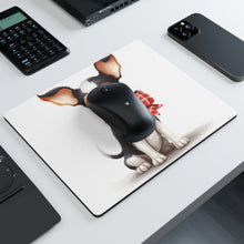 DistinctInk Mouse Pad - 1/4" Foam Rubber - Toy Fox Terrier Puppy Drawing