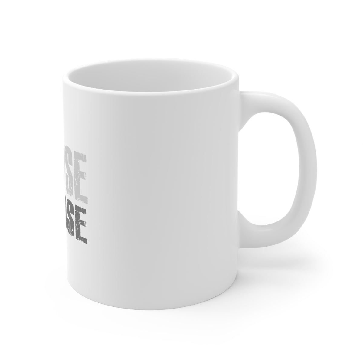 Glossy White Coffee / Tea Mug - Refuse to Lose Baseball, view 3