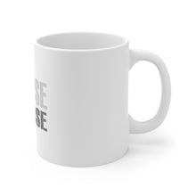 DistinctInk Glossy White Coffee / Tea Mug - Refuse to Lose Baseball