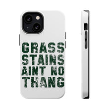 DistinctInk ToughCase for Apple iPhone, Compatible with MagSafe Charging - Grass Stains Ain't No Thang