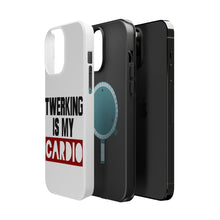DistinctInk ToughCase for Apple iPhone, Compatible with MagSafe Charging - Twerking is My Cardio