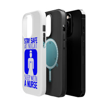 DistinctInk ToughCase for Apple iPhone, Compatible with MagSafe Charging - Stay Safe at Night Sleep With a Nurse