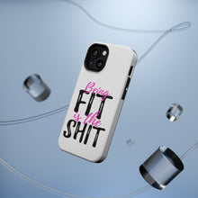 DistinctInk ToughCase for Apple iPhone, Compatible with MagSafe Charging - Being Fit is the $hit