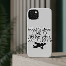 DistinctInk ToughCase for Apple iPhone, Compatible with MagSafe Charging - Good Things Come to Those Who Book Flights