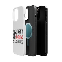 DistinctInk ToughCase for Apple iPhone, Compatible with MagSafe Charging - Baseball Every Game is Game 7