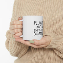 DistinctInk Glossy White Coffee / Tea Mug - Plumbers #1 in the #2 Business