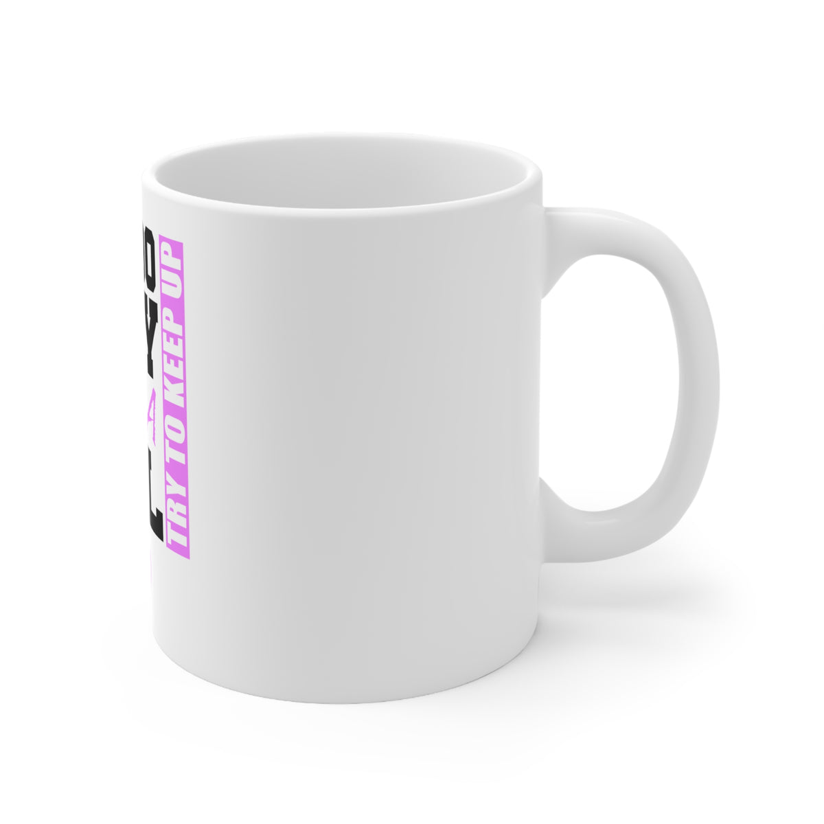 Glossy White Coffee / Tea Mug - Volleyball Yes I Do Play Like a Girl, view 3