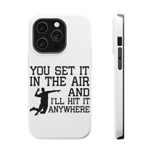 DistinctInk ToughCase for Apple iPhone, Compatible with MagSafe Charging - You Set It IN The Air And I'll Hit It Anywhere