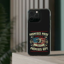 DistinctInk Hybrid (Acrylic/TPU) Clear Slim Fit Case for Apple iPhone | Trump: Promises Made, Promises Kept - Conservative