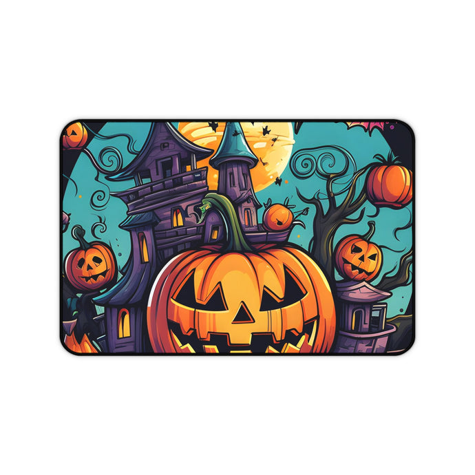 DistinctInk Desk Mat with Trick or Treat Parade Design for Halloween