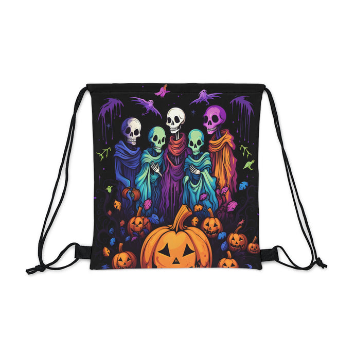 DistinctInk Drawstring Bag Backpack with 