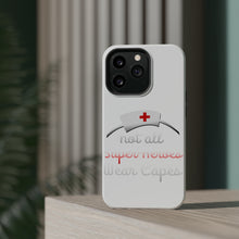 DistinctInk ToughCase for Apple iPhone, Compatible with MagSafe Charging - Nurse - Not All Super Heroes Wear Capes