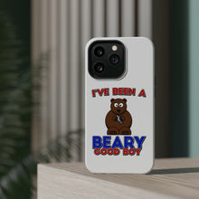 DistinctInk ToughCase for Apple iPhone, Compatible with MagSafe Charging - I've Been A Beary Good Boy