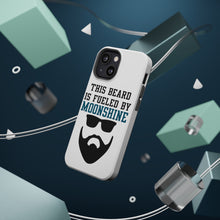 DistinctInk ToughCase for Apple iPhone, Compatible with MagSafe Charging - This Beard is Fueled by Moonshine