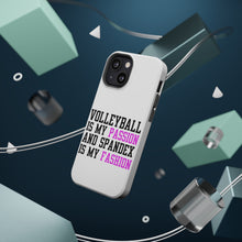 DistinctInk ToughCase for Apple iPhone, Compatible with MagSafe Charging - Volleyball is My Passion Spandex My Fashion