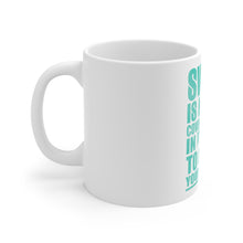 DistinctInk Glossy White Coffee / Tea Mug - Sweat is Magic Cover Yourself Daily Grand Wishes