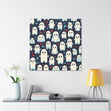 DistinctInk Canvas Wall Art with Skelephants and Ghostly Ghouls for Halloween