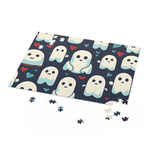 DistinctInk Jigsaw Puzzle with Skelephants and Ghostly Ghouls Design for Halloween