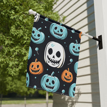 DistinctInk Garden & House Banner / Flag with Skele-Ghostly Pumpkin Patch Design for Halloween