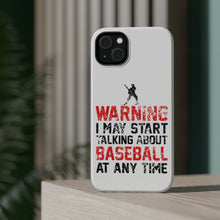 DistinctInk ToughCase for Apple iPhone, Compatible with MagSafe Charging - Warning May Start Talking Baseball