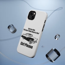 DistinctInk ToughCase for Apple iPhone, Compatible with MagSafe Charging - All Guys Think About is Sex - Cars!