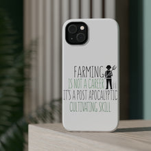 DistinctInk ToughCase for Apple iPhone, Compatible with MagSafe Charging - Farming is Not a Career Post Apocalyptic Skill