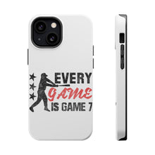 DistinctInk ToughCase for Apple iPhone, Compatible with MagSafe Charging - Baseball Every Game is Game 7
