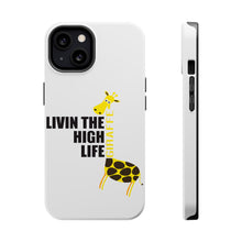 DistinctInk ToughCase for Apple iPhone, Compatible with MagSafe Charging - Livin the High Life - Giraffe