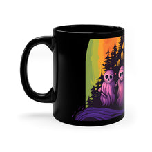 DistinctInk Black Coffee Mug - Discover Your True Path for Halloween LGBTQ+ Pride