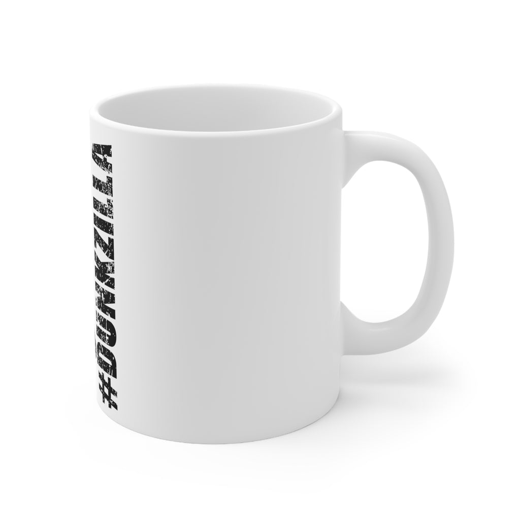 Glossy White Coffee / Tea Mug - #Dunkzilla Dunk Basketball, view 3