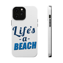DistinctInk ToughCase for Apple iPhone, Compatible with MagSafe Charging - Life's a Beach