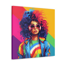DistinctInk Canvas Wall Art with Living a Full Life for LGBTQ+ Pride