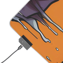 DistinctInk LED Gaming Mouse Pad with Haunted Jack-O'-Skeleton Design for Halloween