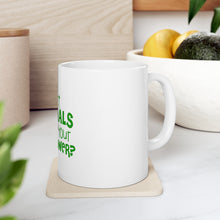 DistinctInk Glossy White Coffee / Tea Mug - I Cure Animals What's Your Superpower