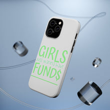 DistinctInk ToughCase for Apple iPhone, Compatible with MagSafe Charging - Girls Just Wanna Have Fund $