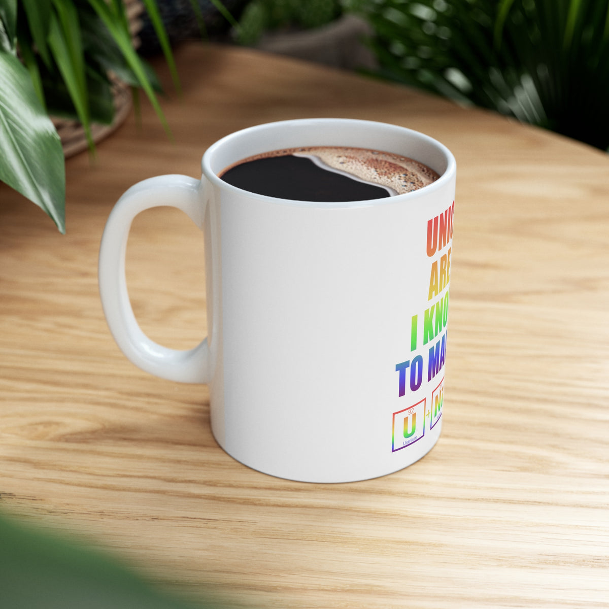 Glossy White Coffee / Tea Mug - Unicorns Are Real. I Know How To Make Them, view 8