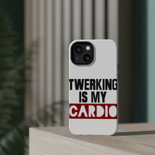 DistinctInk ToughCase for Apple iPhone, Compatible with MagSafe Charging - Twerking is My Cardio