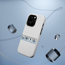 DistinctInk ToughCase for Apple iPhone, Compatible with MagSafe Charging - Lawyer Elements Periodic Table