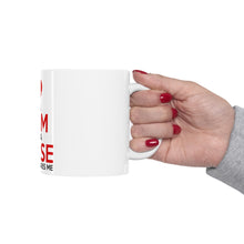 DistinctInk Glossy White Coffee / Tea Mug - Mom and a Nurse Nothing Scares Me