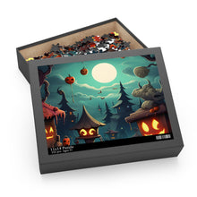 DistinctInk Jigsaw Puzzle with Trick or Treat Fun Design for Halloween