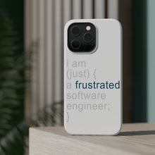 DistinctInk ToughCase for Apple iPhone, Compatible with MagSafe Charging - I am (just) {a frustrated software engineer;}