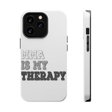 DistinctInk ToughCase for Apple iPhone, Compatible with MagSafe Charging - MMA Is My Therapy