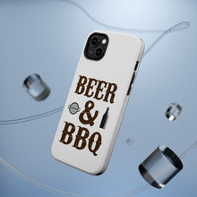 DistinctInk ToughCase for Apple iPhone, Compatible with MagSafe Charging - Beer & Barbecue BBQ