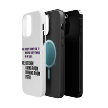 DistinctInk ToughCase for Apple iPhone, Compatible with MagSafe Charging - Whisper Dirty Things In My Ear Marriage