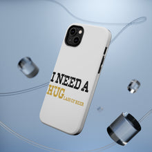 DistinctInk ToughCase for Apple iPhone, Compatible with MagSafe Charging - I Need a HUGlass of Beer
