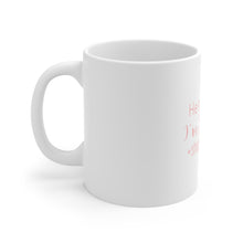 DistinctInk Glossy White Coffee / Tea Mug - He's Hunting - I'm Shopping - #shoppingseason