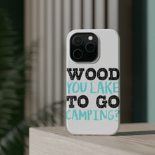 DistinctInk ToughCase for Apple iPhone, Compatible with MagSafe Charging - Wood You Lake to Go Camping