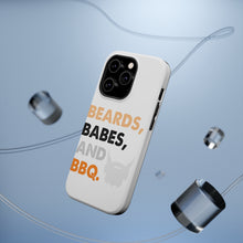 DistinctInk ToughCase for Apple iPhone, Compatible with MagSafe Charging - Beards, Babes And BBQ