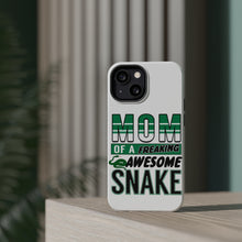 DistinctInk ToughCase for Apple iPhone, Compatible with MagSafe Charging - Mom of a Freaking Awesome Snake