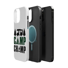 DistinctInk ToughCase for Apple iPhone, Compatible with MagSafe Charging - Camp Champ - Camping Fire